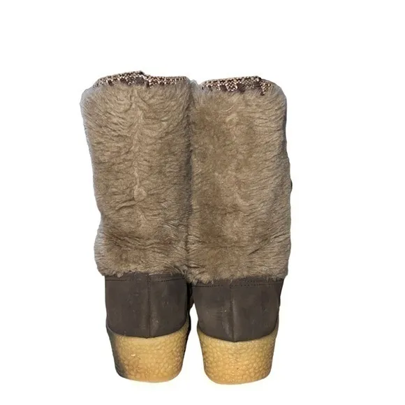 Snowland Vintage Lace Up‎ Mid-Calf Winter Boots
