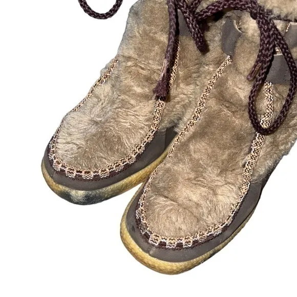 Snowland Vintage Lace Up‎ Mid-Calf Winter Boots