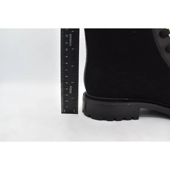 Sofft Womens Size 8.5 Landee Black Lace Up Knit Combat Boots