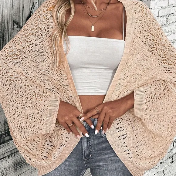 Soft Breezes Open Front Cardigan