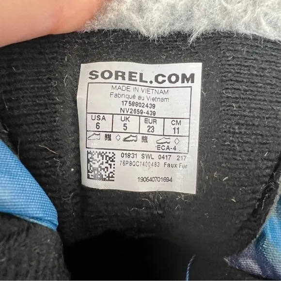 SOREL Baby/Toddler Camo Snow Commander Lined Insulated Waterproof  Boots