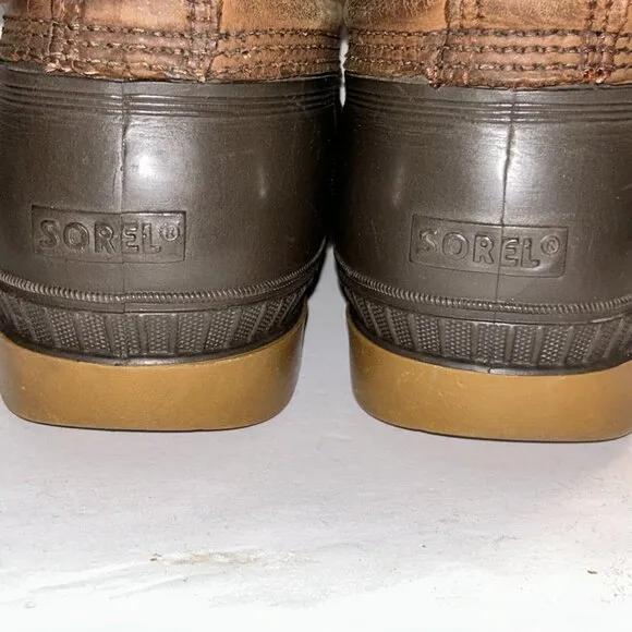Sorel Badger Boots Insulated Snow Duck Waterproof Womens Size 11 Made In Canada