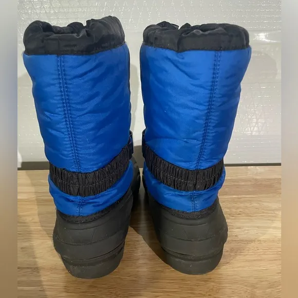 Sorel Black and Blue Kids' Snow Boots