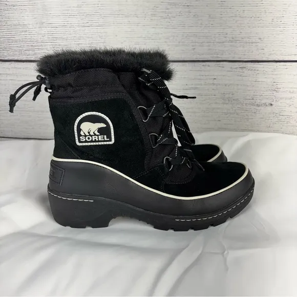 Sorel Black Tivoli Winter Boots Size 9