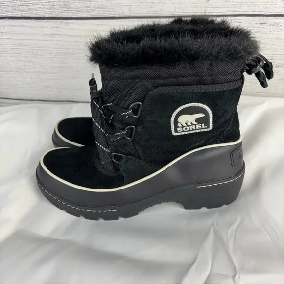 Sorel Black Tivoli Winter Boots Size 9
