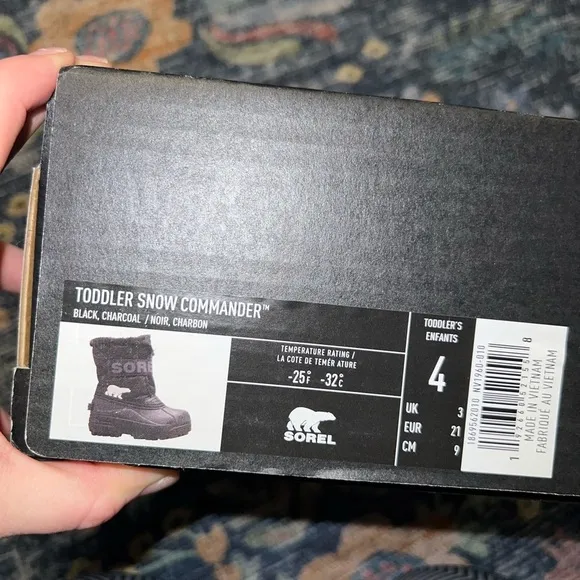 Sorel Black Winter commander Boots