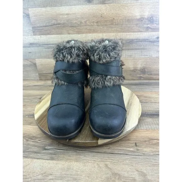 Sorel Boots Womens Size 8.5 Dark Gray Suede Waterfall NL1964-225