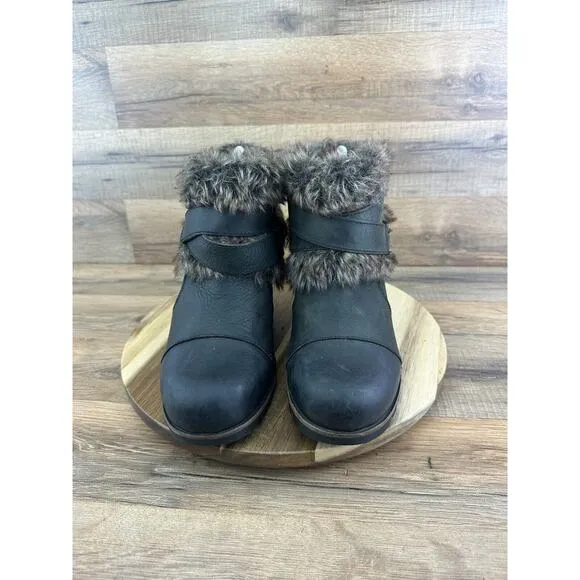 Sorel Boots Womens Size 8.5 Dark Gray Suede Waterfall NL1964-225