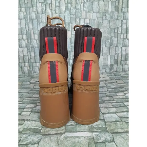 Sorel Brex Cozy Heeled Leather Boots Women Sz 8