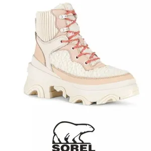 Sorel Brex Cozy Lace Up Boots  Waterproof All Weather Boots.  NWT Leather US 8.5