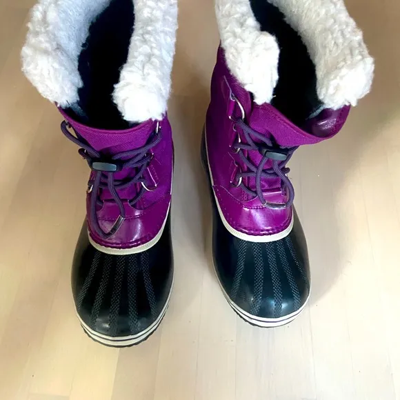 SOREL Canvas women’s printed lace up watherproof boots US 5/EU 37