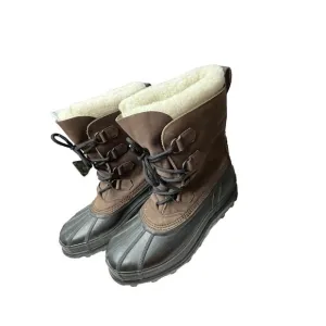 Sorel Caribou 11 Duck Waterproof Snow Boots Men's Size 11 Black and Brown