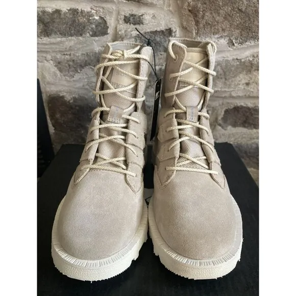 Sorel Caribou OTM WP Waterproof Suede Lace Up Boots Natural Tan Women Size 6