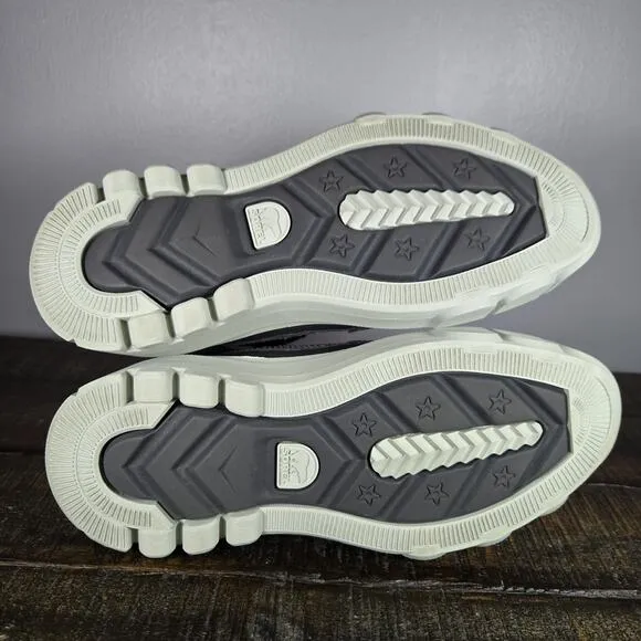 Sorel Caribou X Womens Size 6.5 Platform Waterproof Leather Ankle Boots Gray