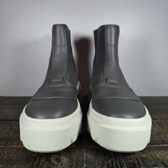 Sorel Caribou X Womens Size 6.5 Platform Waterproof Leather Ankle Boots Gray