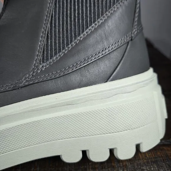 Sorel Caribou X Womens Size 7 Platform Waterproof Leather Ankle Boots Gray