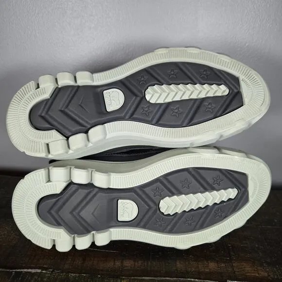 Sorel Caribou X Womens Size 7 Platform Waterproof Leather Ankle Boots Gray