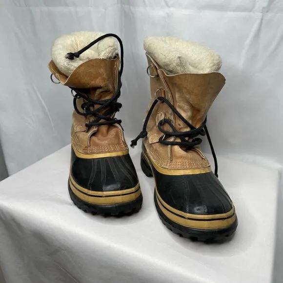 Sorel Caribou Leather Kaufman Rubber Snow Boot - Men’s 9