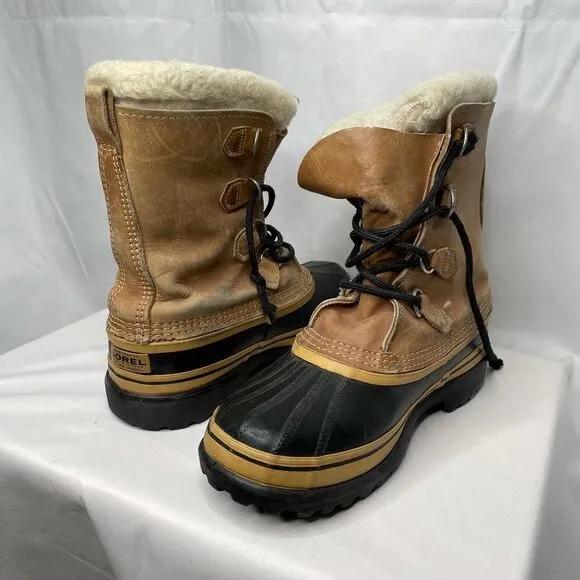 Sorel Caribou Leather Kaufman Rubber Snow Boot - Men’s 9
