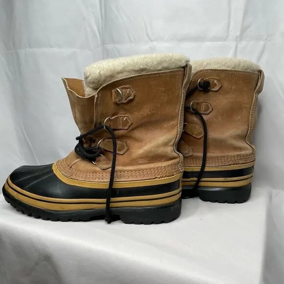 Sorel Caribou Leather Kaufman Rubber Snow Boot - Men’s 9