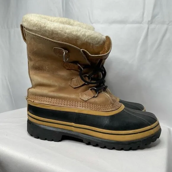 Sorel Caribou Leather Kaufman Rubber Snow Boot - Men’s 9