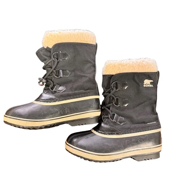 Sorel Carnival Waterproof Winter Women’s Boots w/ Fleece/Felt Lining EUC SIZE 4
