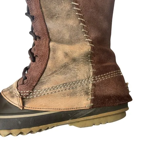 Sorel Cate the Great Winter Fur Trim Brown Knee High Boots