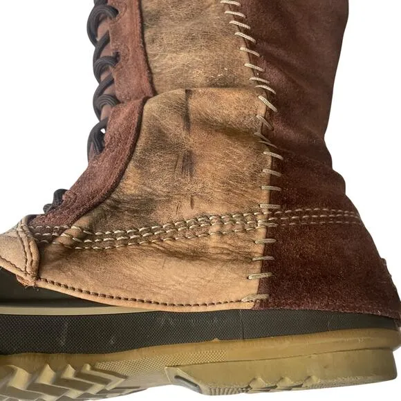 Sorel Cate the Great Winter Fur Trim Brown Knee High Boots