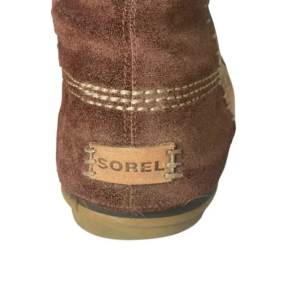Sorel Cate the Great Winter Fur Trim Brown Knee High Boots