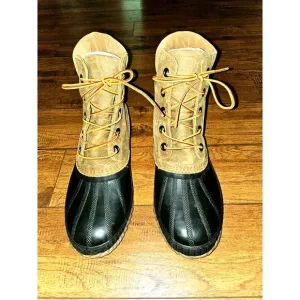 Sorel Cheyanne II Lace-Up Leather‎ Rain Boots, Brown Leather, Mens Size 10 1/2