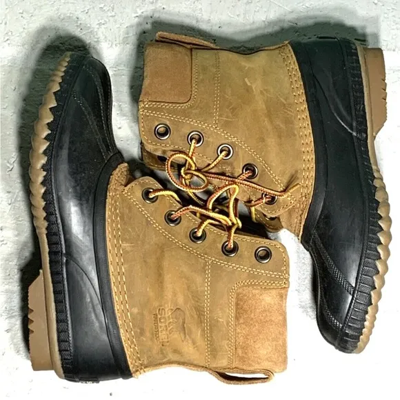 Sorel Cheyanne II Waterproof Duck Boots Leather Winter Snow Youth 5 Wns 6.5