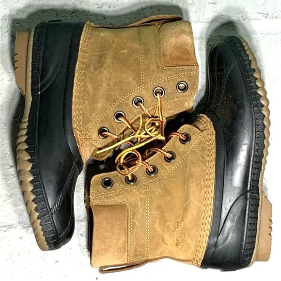 Sorel Cheyanne II Waterproof Duck Boots Leather Winter Snow Youth 5 Wns 6.5