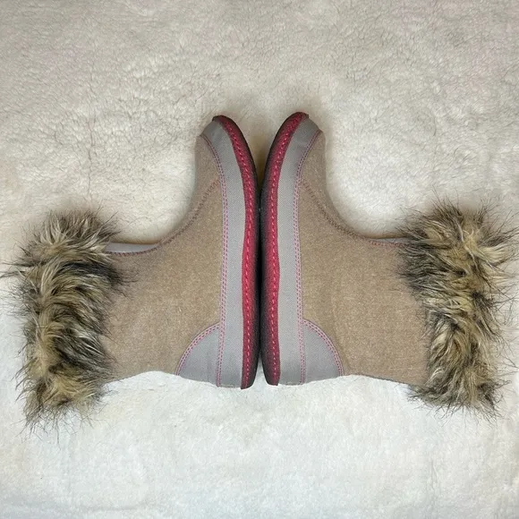 Sorel Cozy Joan Felt &amp; Faux Fur Boots Girls 7