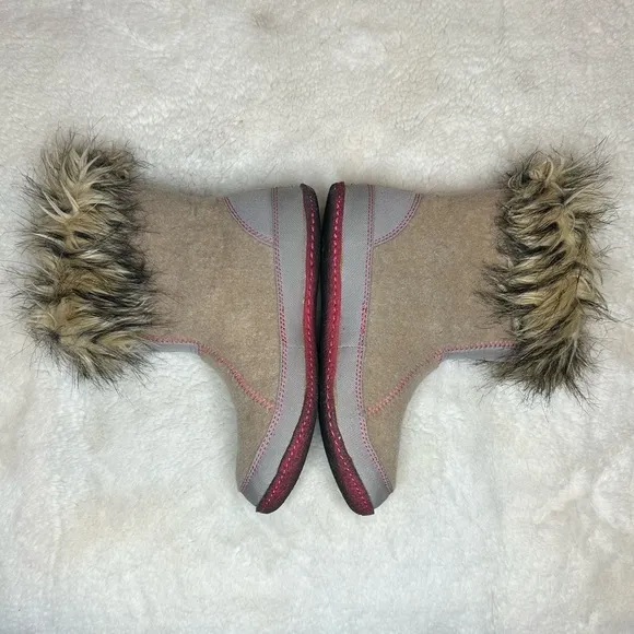 Sorel Cozy Joan Felt &amp; Faux Fur Boots Girls 7