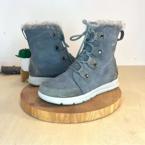 Sorel | Explorer 2 Grey Suede Boots NL3039-224 Size 8