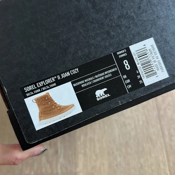Sorel Explorer II Joan Cozy Boots in Delta Fawn
