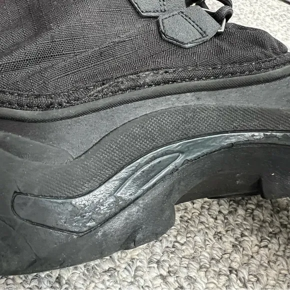 Sorel Glacier black insulated tall winter snow boots 7 250cm