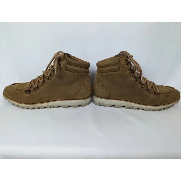 Sorel Harlow Women’s 8.5 Brown Tan Leather Ankle Lace Up Boots Booties Outdoor