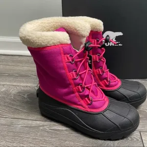 Sorel insulated winter know boots Cumberland youth girths size 7 waterproof NEW