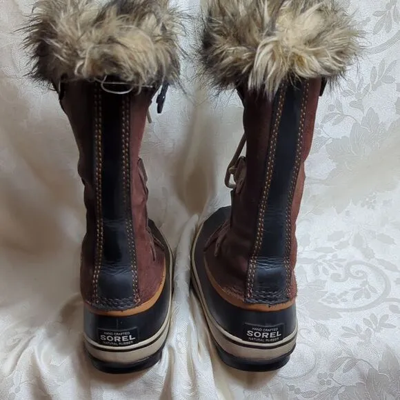 Sorel Joan of Arc Brown Waterproof Leather and Suede Boots