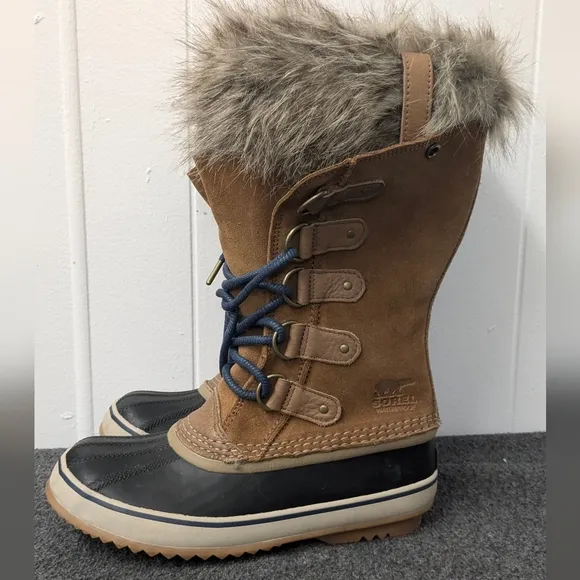 Sorel Joan of Arctic Faux Fur Insulated Winter Boots Size 7.5