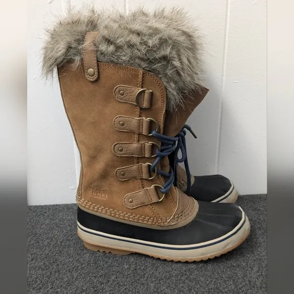Sorel Joan of Arctic Faux Fur Insulated Winter Boots Size 7.5