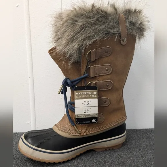 Sorel Joan of Arctic Faux Fur Insulated Winter Boots Size 7.5
