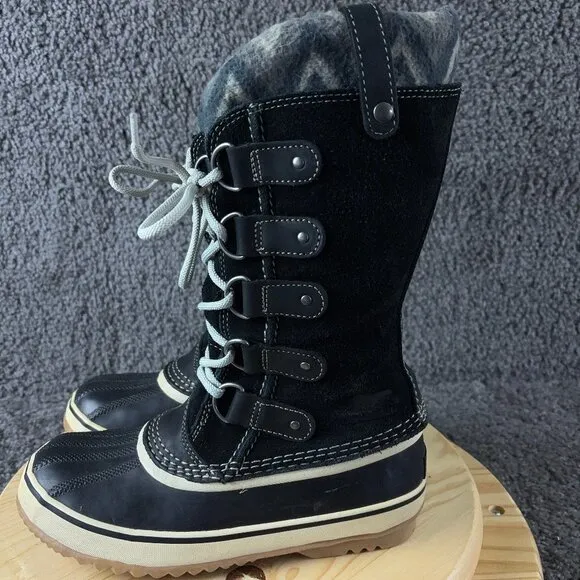 Sorel Joan of Arctic Knit II Rain Snow Waterproof Winter Boot Suede Womens 7.5