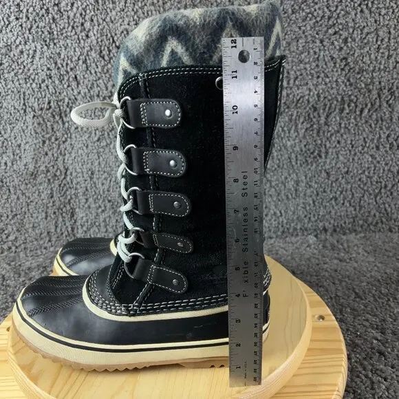 Sorel Joan of Arctic Knit II Rain Snow Waterproof Winter Boot Suede Womens 7.5