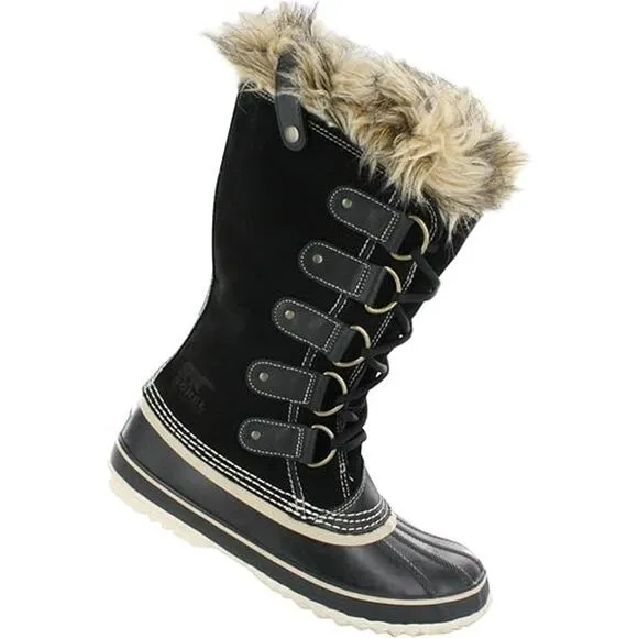 SOREL Joan of Arctic Lace Up Waterproof Insulated Winter Boots Black Size 6