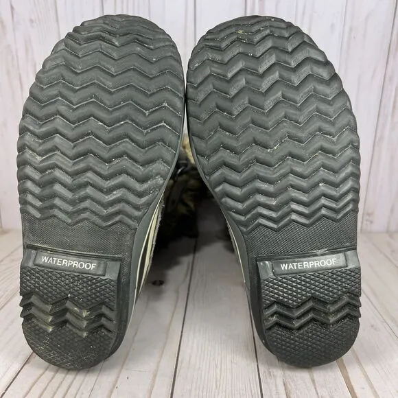 Sorel Joan Of Arctic Snow Boots Womens Size 6 Tall Insulated Waterproof Gray