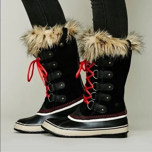Sorel Joan of Arctic Suede &amp; Faux-Fur Snow Boots 6