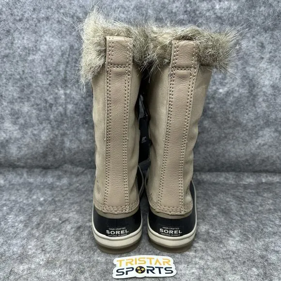 Sorel Joan of Arctic Waterproof Boots Womens Size 7.5 Brown Khaki Insulated