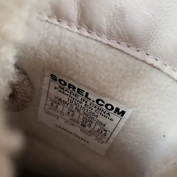 SOREL Joan Of Arctic Waterproof Snow     Boots Size 6.5 Taupe Winter
